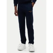 TOMMY HILFIGER Hlače Essential nočno modra / zlato-rumena