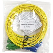 Set pigtejlova SC/APC, Econ, SM 657.A1, 1,5m, Color code