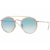 Ray-Ban Naocare za sunce 0RB3647N 90683F51 Round Double Bridge, Bronzane