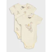 Sinsay - Pamucni bodi sa printom 2 pack Dumbo - krem