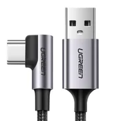 Ugreen USB A 2.0 na USB-C kutni kabel 1m - polybag