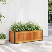 Vrtna sadilica 80 x 30 x 27,5 cm masivno bagremovo drvo i celik