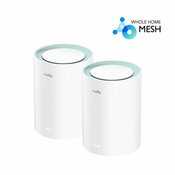 Mesh Wi-Fi sustav PNI AC1200, M1300, Dual-band, LAN/WAN, Gigabit, puna pokrivenost za dom 2 kom rutera, bijeli