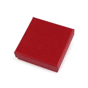 Škatlica za nakit 9x9 cm - rdeče bleščice (12 kosov)