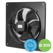 AKVAVENT aRok 300, Visokozmogljiv stenski industrijski aksialni ventilator 300 mm