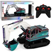 slomart Gosenična bager RC, premično roko, Chameleon, luči, 1:14
