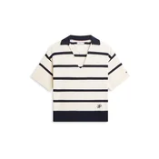 TOMMY HILFIGER Pulover  svetlo bež / mornarska