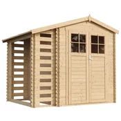 Timbela Lesena vrtna lopa - 272x206xH218 cm/ 4,47 m2 - Vrtna hiša brez podov - TIMBELA M386F, (21884935)