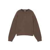 Pull&Bear Pulover pikčasto rjava
