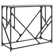 Vidaxl Konzolna mizica siva sonoma 100x40x80 cm inženirski les