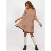 Dress-D73761M30214A3-dark beige
