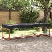 Pokrov za stol Jednobojno Crna 262 x 102 x 15 cm tkanina