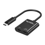 INF Kratki USB-C konverter z PD100W, QC2.0, 4K60Hz in 10Gbps, (5000445504)