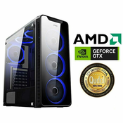 Računalo INSTAR Gamer HYDRA, AMD Ryzen 5 5500GT up to 4.4GHz, 16GB DDR4, 500GB NVMe SSD, NVIDIA GeForce GTX1650 4GB, no ODD, 5 god jamstvo
