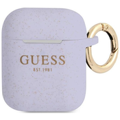 Guess GUA2SGGEU AirPods cover purple Silicone Glitter (GUA2SGGEU)