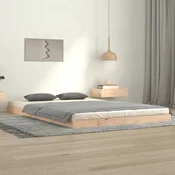 shumee vidaXL Posteljni okvir 120 x 200 cm masivni borov les