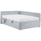 KREVET REMI 120/200 cm , sivo-plava