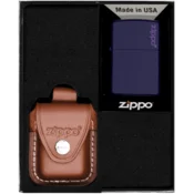 shumee Darilni set vžigalnikov Zippo z mat logotipom, temno moder, št. 2