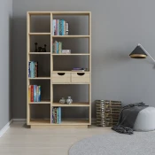 Hanah Home Polica 80,4x188,6x25cm Hrast