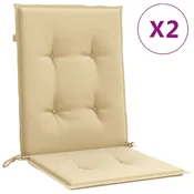 Vidaxl Blazina za stol 2 kosa melanž bež 100x50x4 cm