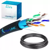 Extralink CAT5E FTP (F/UTP) Zunanja | Urejevalni kabel | 50M