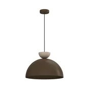 Viseči lestenec NEVIS 1xE27/15W/230V, premer 38 cm, rjav