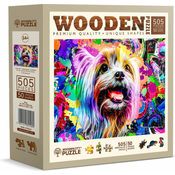 Wooden city Lesena sestavljanka Pop Art Yorkshire Terrier 505 kosov