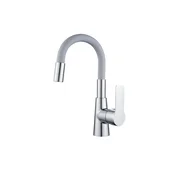 Inter Ceramic Slavina za sudoper Alisado + set za ugradnju, Crna