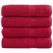 shumee Premium brisače 4 kos 100x150 cm 600 g/m2 100 % bombaž