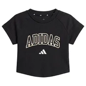 adidas Sport Seasonals Collegiate Typography T-Shirt Junior Girls Črna