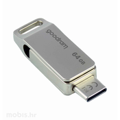 GOODRAM USB3.2 - typeC 64GB SREBRN ODA3-0640S0R11 USB ključ