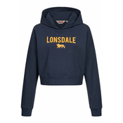 Lonsdale Womens hooded sweatshirt cropped oversized