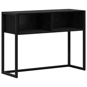 vidaXL vidaXL Stranska miza Črna Orehovina 100 x 36 x 75 cm Konstruiran les, (5000092577)