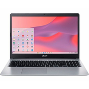 Acer - Chromebook 315 Laptop-15.6 Full HD Touch- 4GB LPDDR4-64GB eMMC- Wi-Fi 5 - Pure Silver