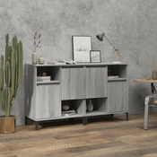 Greatstore Komoda 2 kosa siva sonoma 60x35x70 cm inženirski les