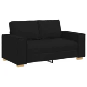 Vidaxl Dvosed črne barve 160x78x84 cm blago