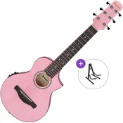 Ibanez EWP17M2E-SMO Basic SET Strawberry Milk Open Pore Guitalele
