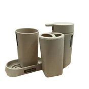 DekorDom Set za kupatilo Basic N11, 4u1, Bež
