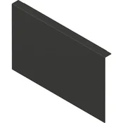 BLUM AMBIA-LINE priključna plošča, višina C, Š242 mm, jeklo, karbonsko črna