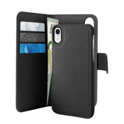 Snemljiva PURO denarnica - ovitek 2 v 1 za iPhone XR (črna)