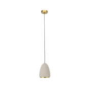 Klausen 111040 - Luster na sajli CONCRETE 1xGU10/5W/230V siva/zlatna