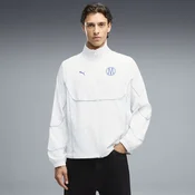 Olympique de Marseille PUMATECH-X Full-Zip Track Jacket Men, Clothing, White/Blue Crystal, 3XL