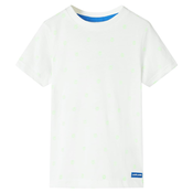vidaXL Djecja majica prljavo bijela boja 128