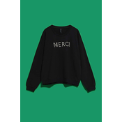 Marisse Womens Sweatshirt L-Bl-4007 Black