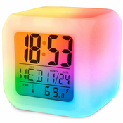 LCD LED RGB budilica i termometar