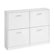 Songmics omara za čevlje 4 predali 24x1055x827 cm bela