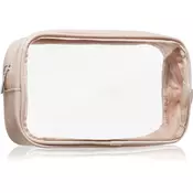 Notino Travel Collection Cosmetic bag prozorna kozmetična torbica M Beige 1 kos