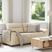 Dvosjed Kauc Krem 180x81x84 cm Tkanina