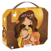 Janod Art puzzle za djecu u Klimt koferu 100 kom
