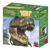 Slagalica NATIONAL GEOGRAPHIC, Super 3D Kids Puzzle, Tiranosaur, 150 komada